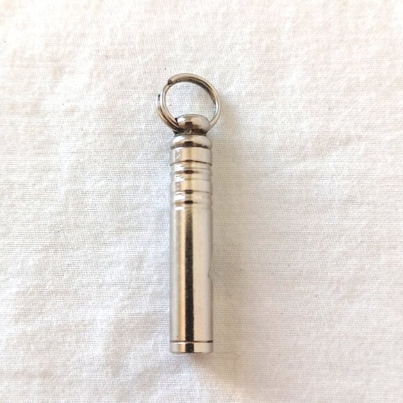 SET OF 3 Metal Charms for Womens Bracelet Keychain, Seashell Whistle Fish Silver - Picture 6 of 12